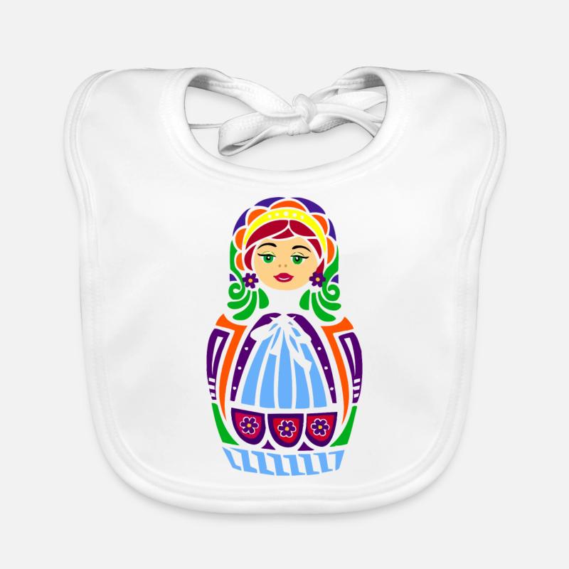 Poupée Matryoshka Bavoir bio Bébé