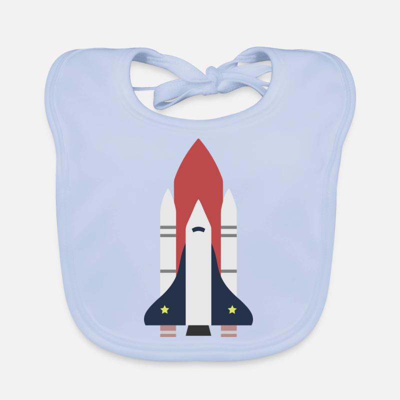 Rocket space gift idea Organic Baby Bibs