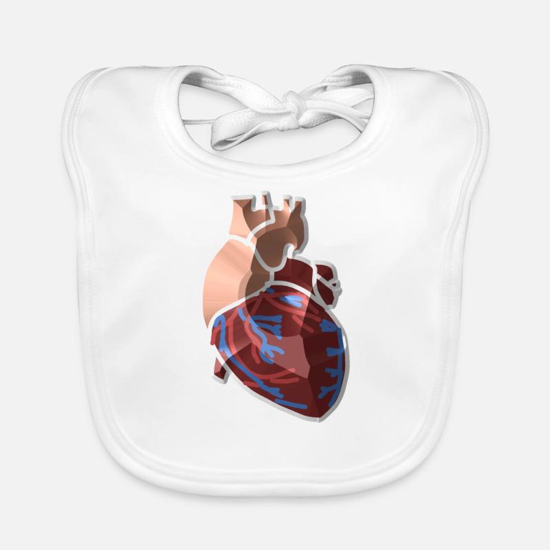 Herz Anatomie Baby Bio-Lätzchen