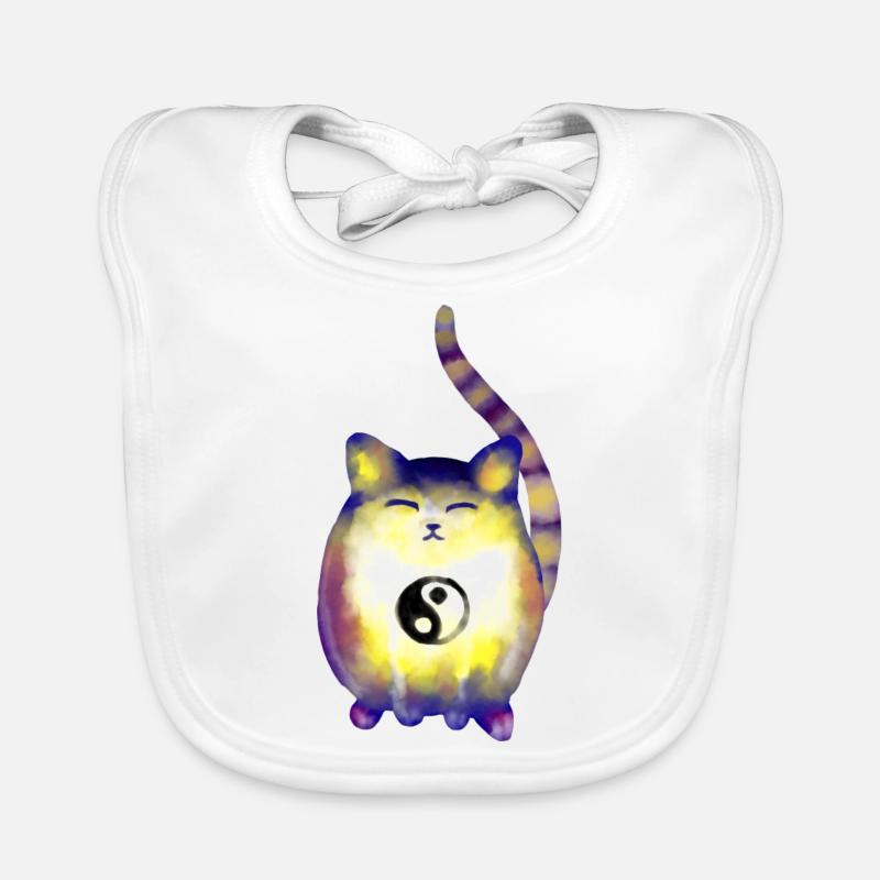 Feng Shui-Katze Baby Bio-Lätzchen
