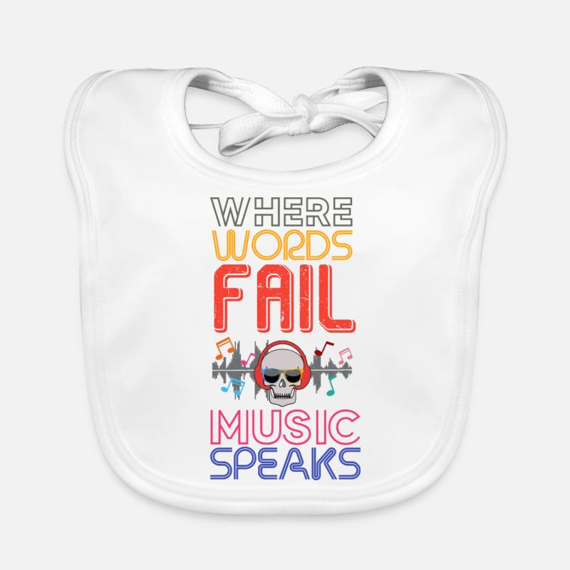 Wo Worte scheitern Musik spricht Baby Bio-Lätzchen