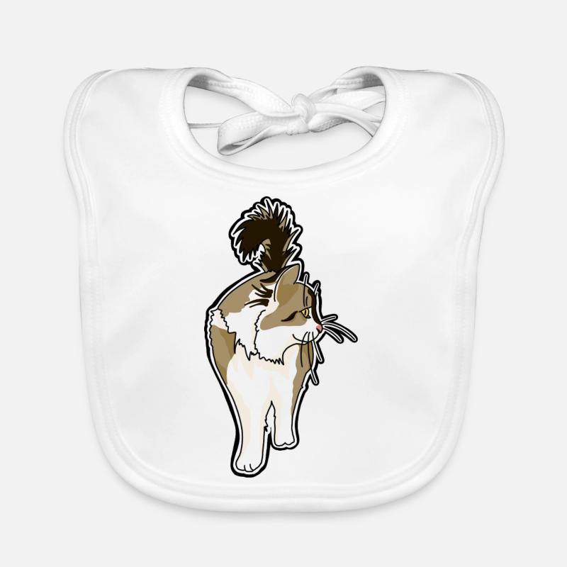 Chat Bavoir bio Bébé