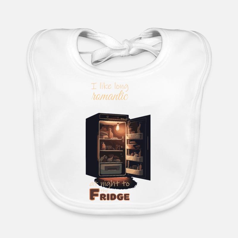 Fridge at Night Organic Baby Bibs