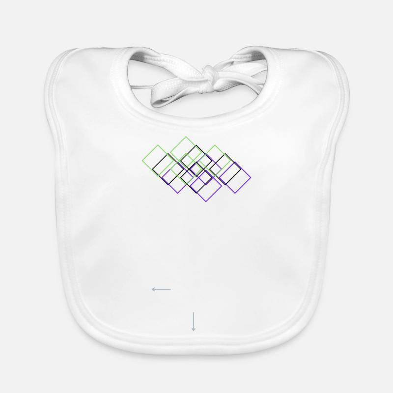 Geometrisch Baby Bio-Lätzchen