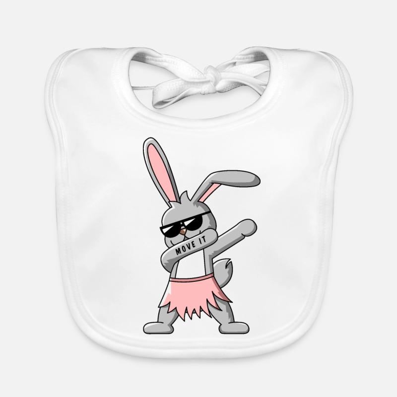 Dab Dance Bunny T-Shirt Design Bavoir bio Bébé