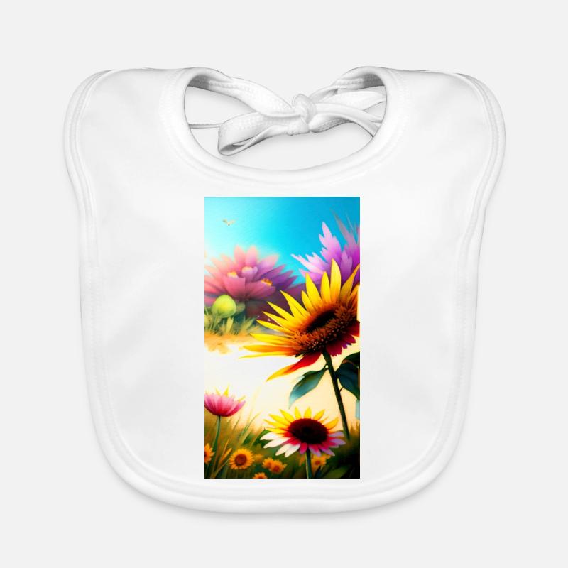 Floral 3 Bavoir bio Bébé