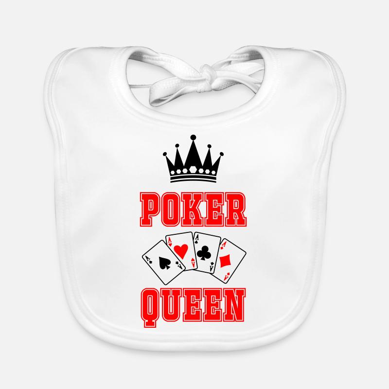 Reine du poker Bavoir bio Bébé