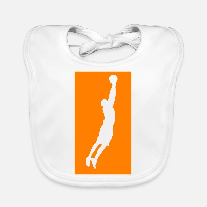 Silhouette de basket-ball Bavoir bio Bébé