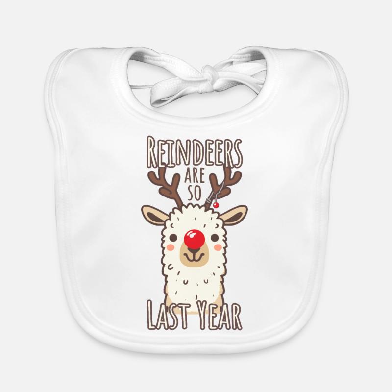 Lama Alpaga Noël Dire Bavoir bio Bébé
