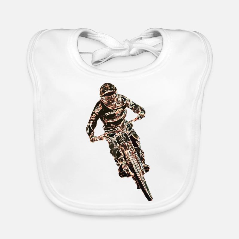 Downhill mountain biking Organic Baby Bibs