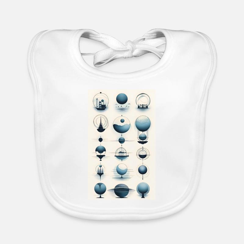 Versions des sphères géométriques Bavoir bio Bébé