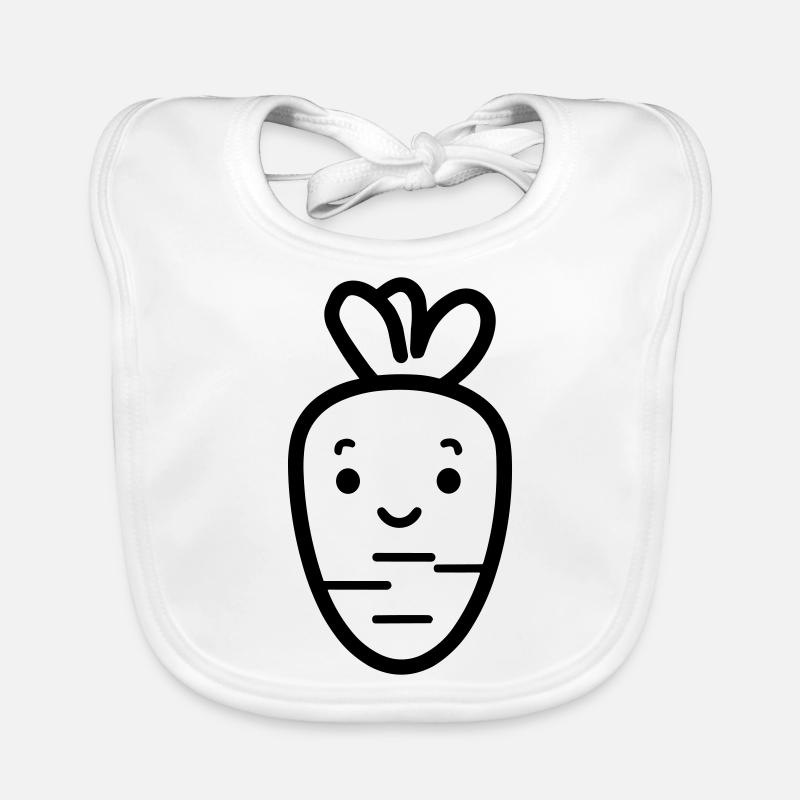 Carotte Bavoir bio Bébé
