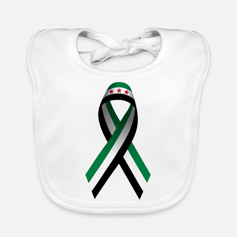 Paix pour la Syrie - Peace Loop Bavoir bio Bébé