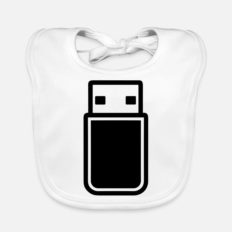 USB flash drive Organic Baby Bibs