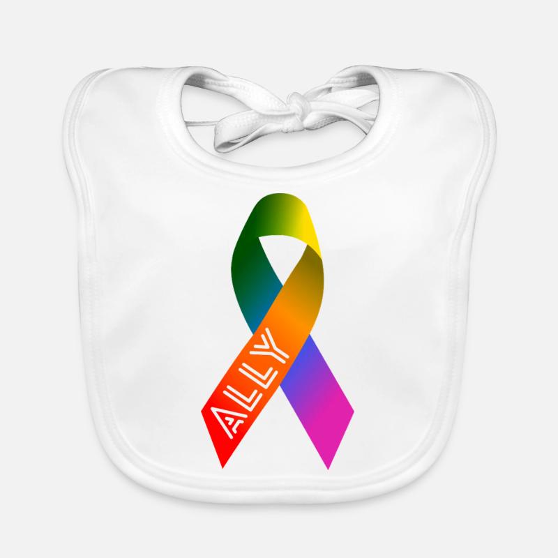 Queer Community Ally Schleife Baby Bio-Lätzchen
