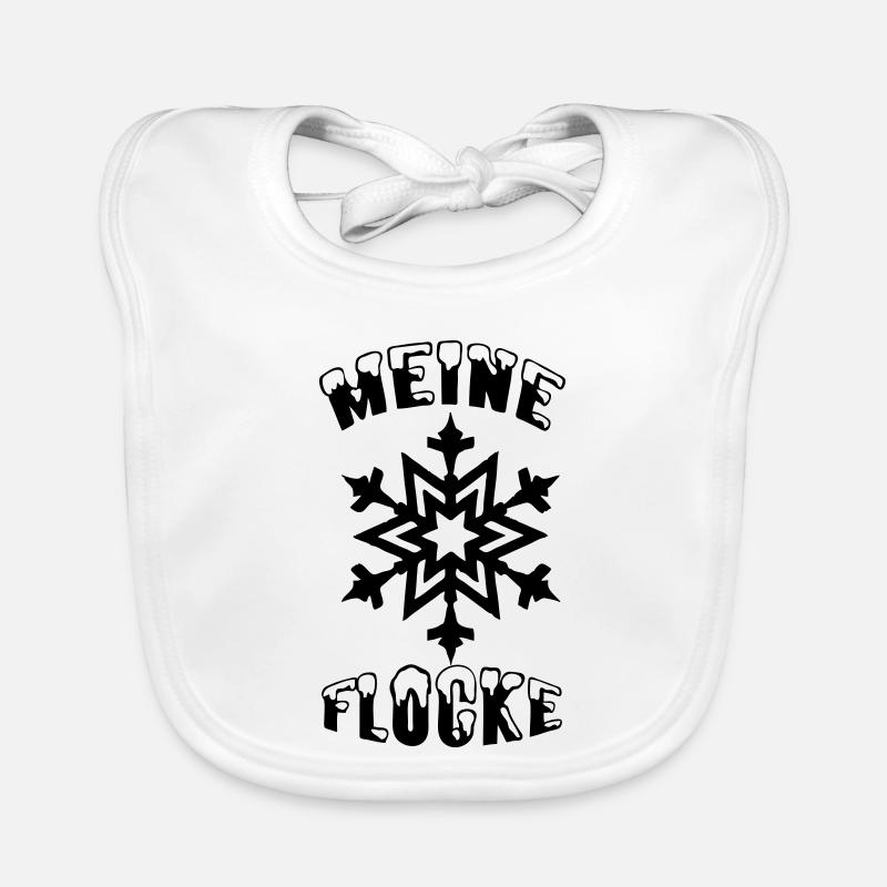 Meine Flocke Schnee Winter Liebe Geschenk Baby Bio-Lätzchen