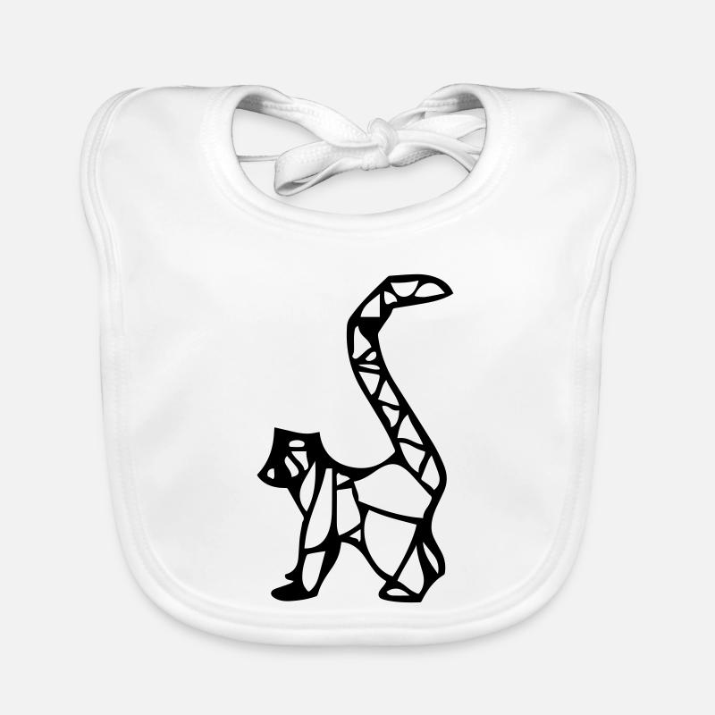 Origami Lemur Äffchen Baby Bio-Lätzchen