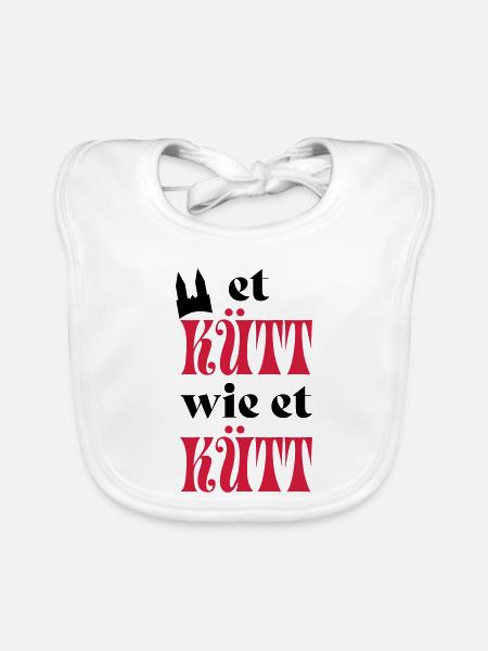 Karneval - Baby Bio-Lätzchen - Weiß - Vorne