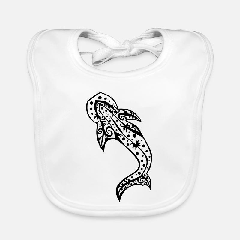 Requin-baleine - Bavoir bio Bébé - blanc