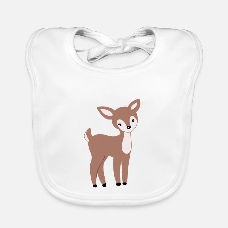 Doux faon Bambi Bavoir bio Bébé