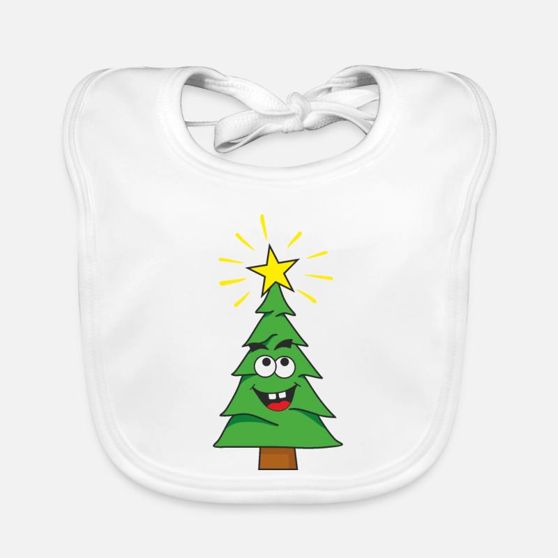 Weihnachtsbaum Baby Bio-Lätzchen