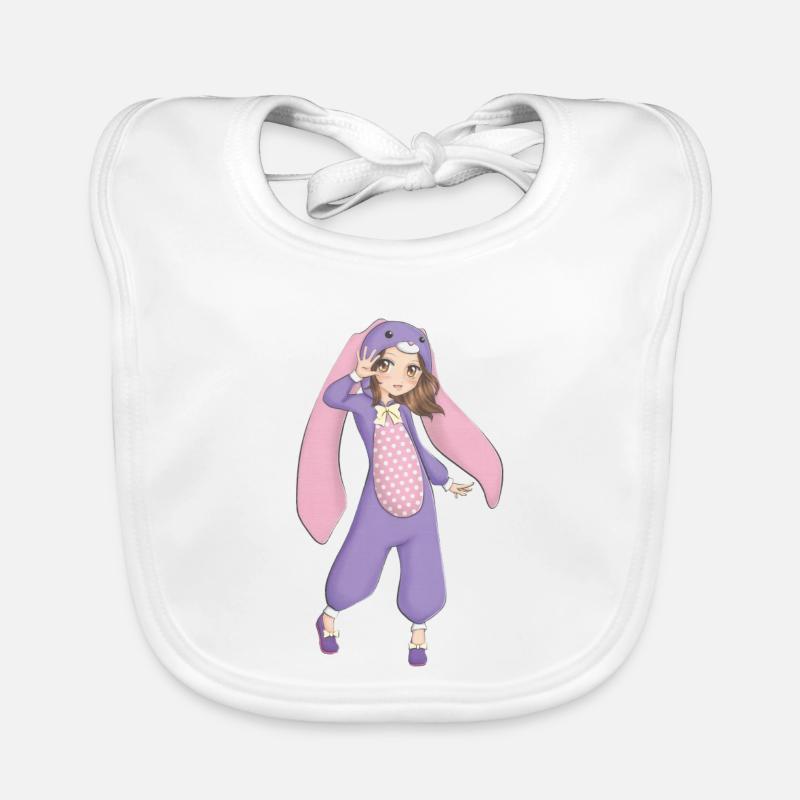 Manga - Baby Bio-Lätzchen - Weiß