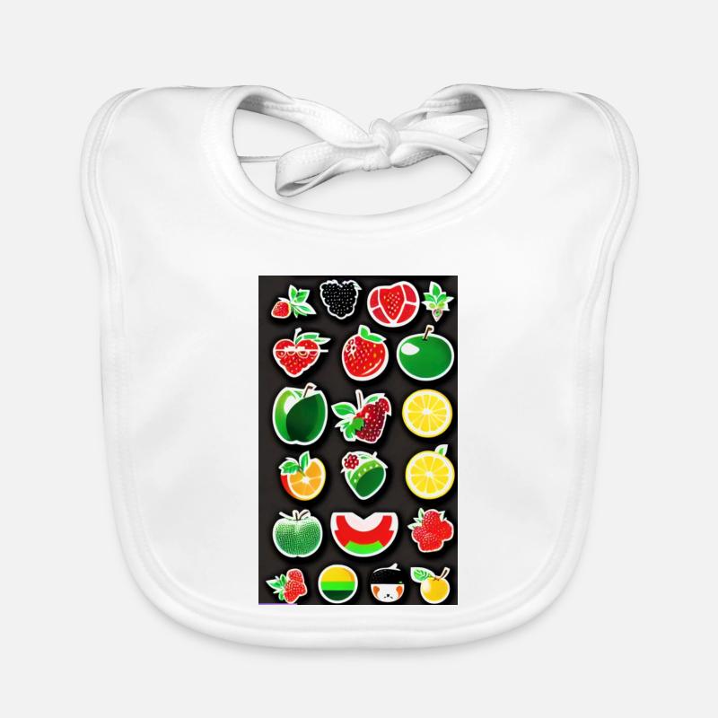 Fruitz Aufkleber Baby Bio-Lätzchen