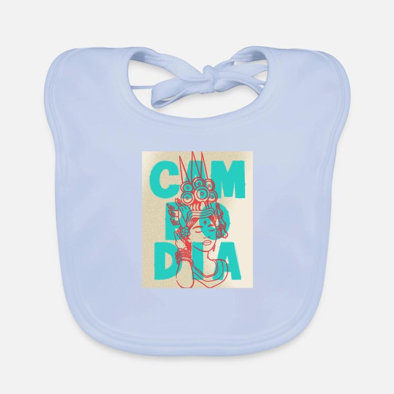 Cambodia Tradition Dance Khmer Apsara I Gift Organic Baby Bibs