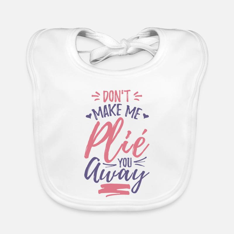 Funny Ballet Joke Organic Baby Bibs