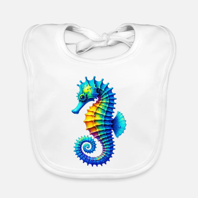 Seepferdchen Baby Bio-Lätzchen