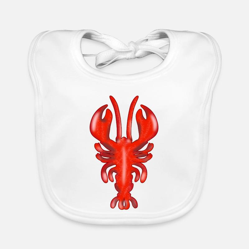 SEAFOOD LOBSTERS Organic Baby Bibs