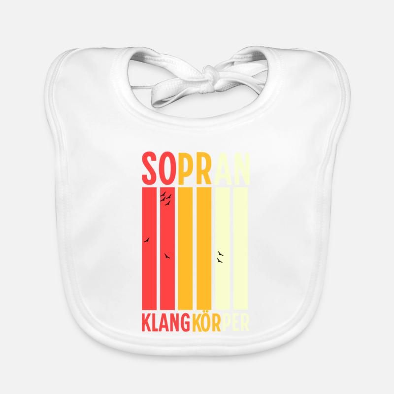 Chor - Sopran Klangkörper Baby Bio-Lätzchen