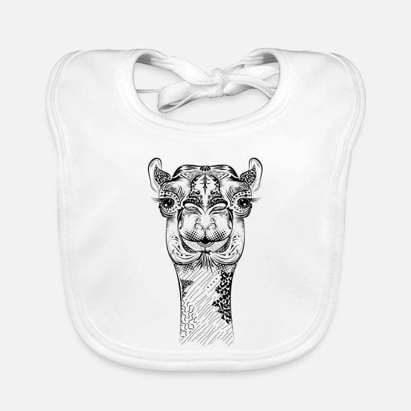 Dekoratives Kamel mit orientalischem Flair Baby Bio-Lätzchen