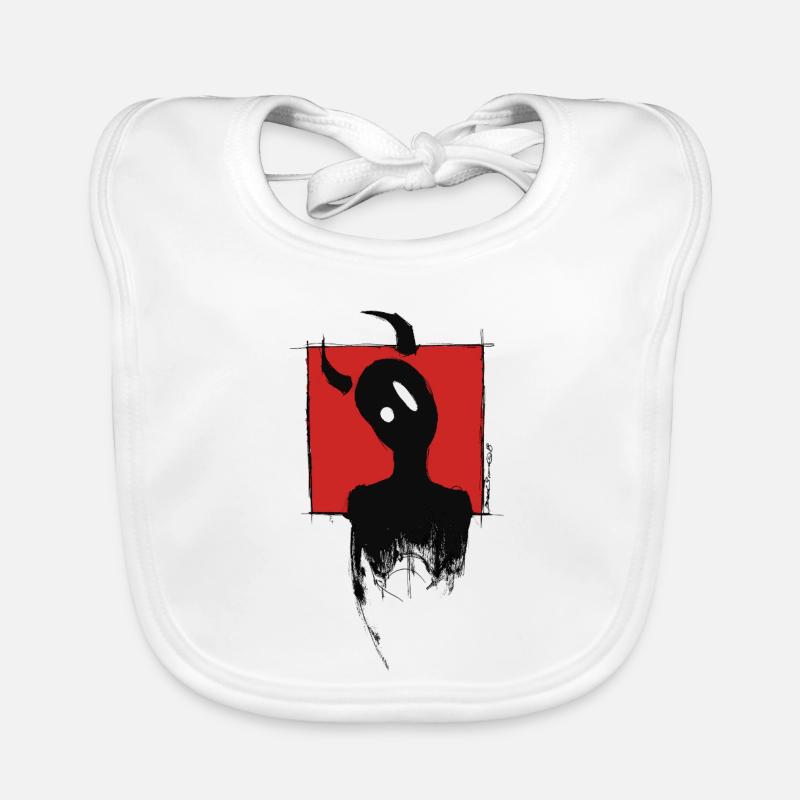 Devil Boy - Bavoir bio Bébé - blanc