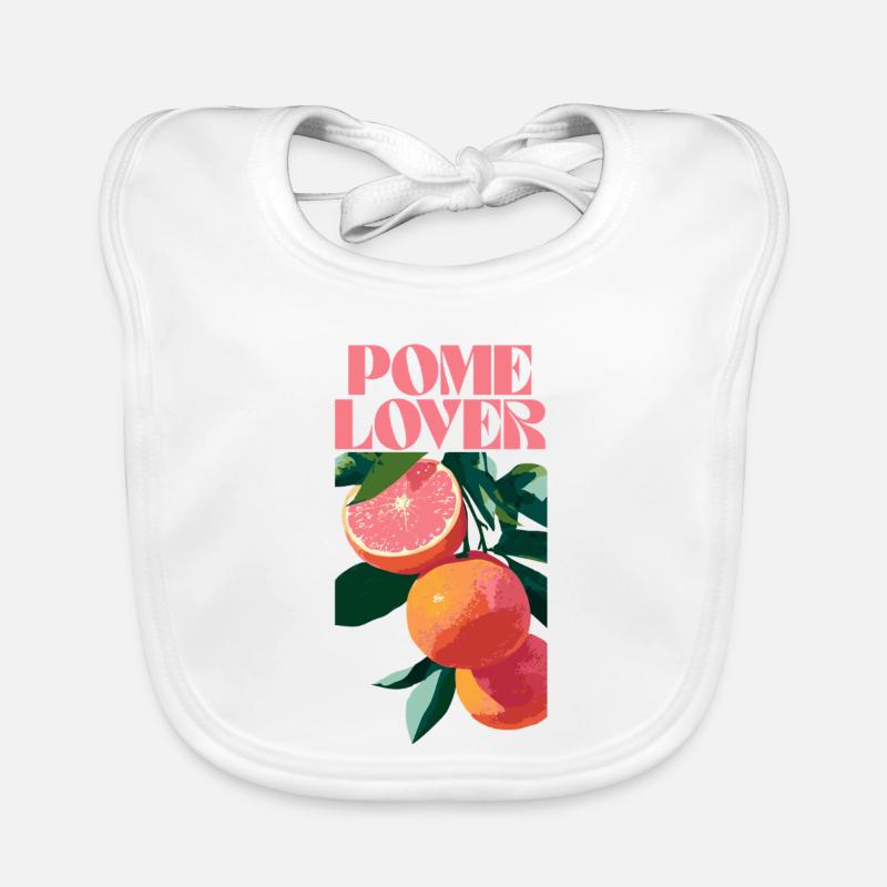 Pomelo Lover Botanical Design Organic Baby Bibs