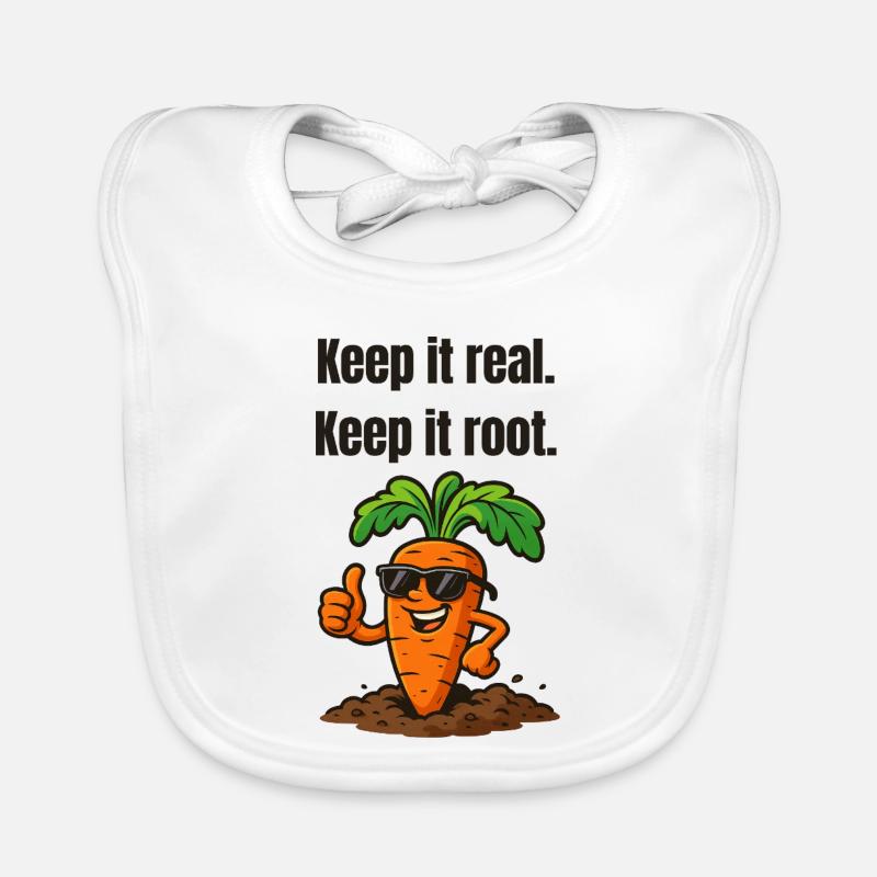 Keep it real, Keep it root – Karotte Baby Bio-Lätzchen