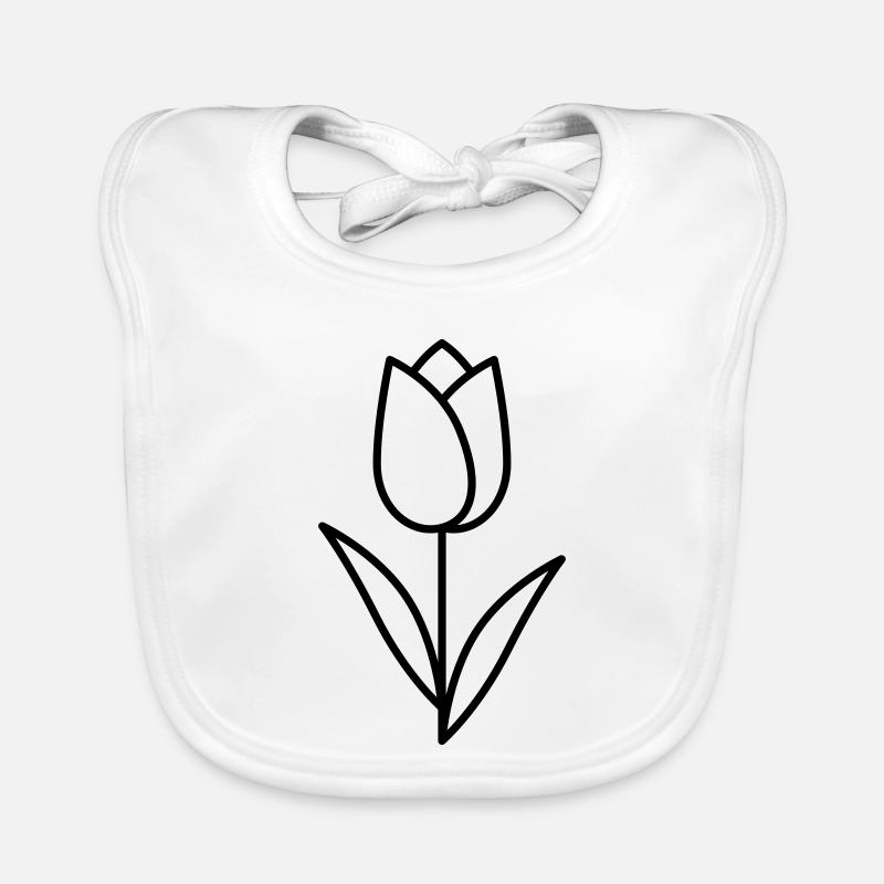 Tulipe Bavoir bio Bébé