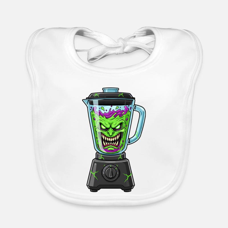 Creepy vegetable blender Organic Baby Bibs