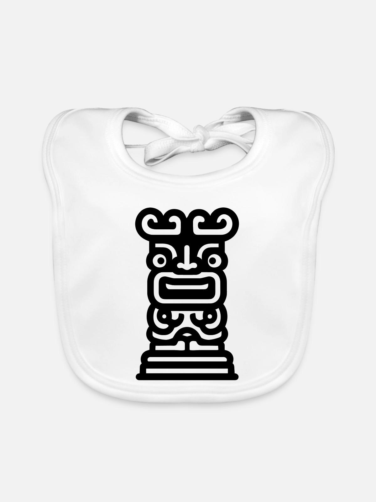 Totem - Baby Bio-Lätzchen - Weiß - Vorne