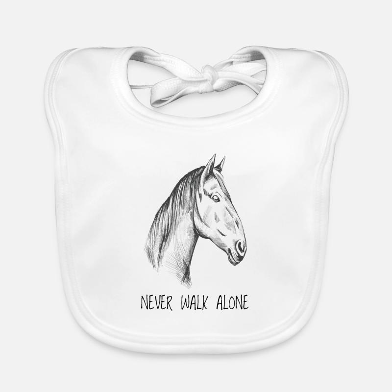 Cheval cheval écurie cheval cheval cheval cavalière Bavoir bio Bébé