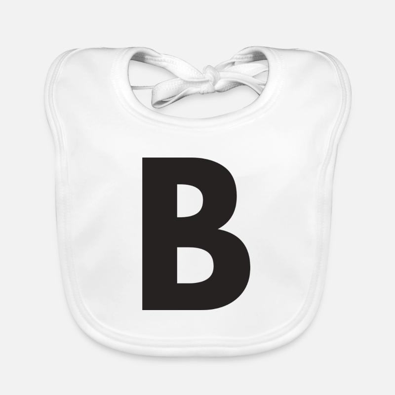 B - Baby Bio-Lätzchen - Weiß