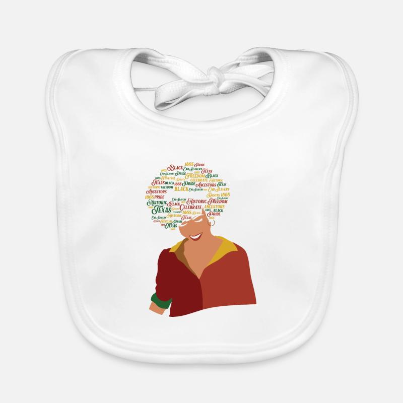 Juneteenth Black History Day Pride Gift Organic Baby Bibs