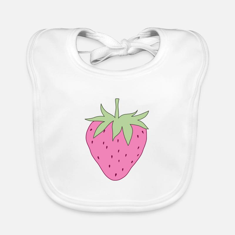 Erdbeere Baby Bio-Lätzchen