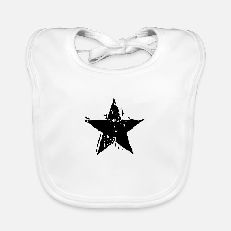 Star star star shape icon shapes Organic Baby Bibs