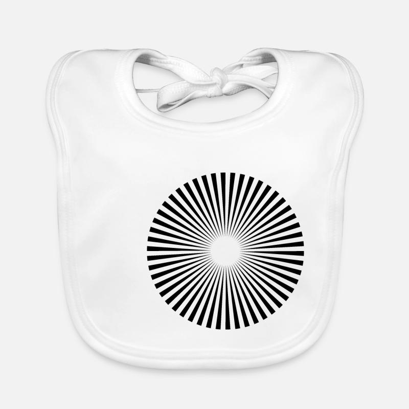 Illusion Optische Täuschung Muster Geometrie Baby Bio-Lätzchen