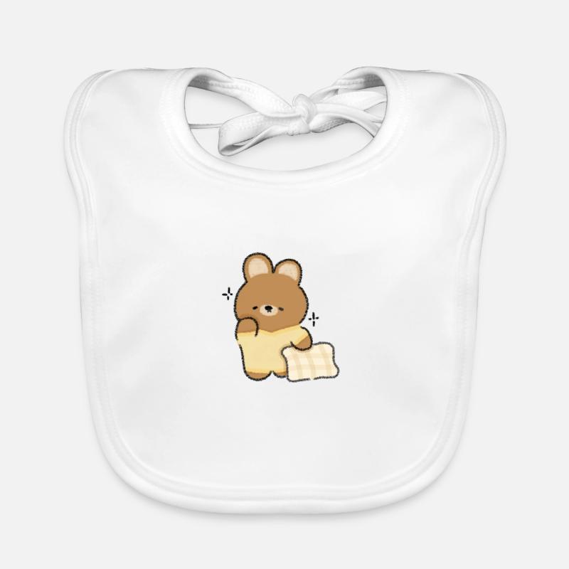 Lapin endormi Bavoir bio Bébé