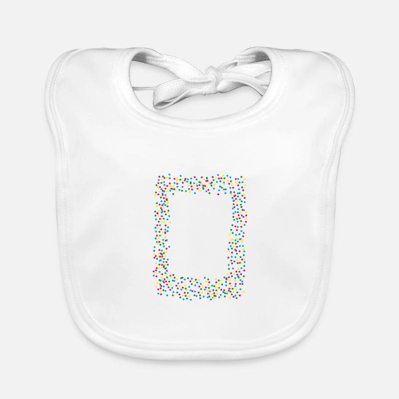 Confetti Confetti Frame Organic Baby Bibs