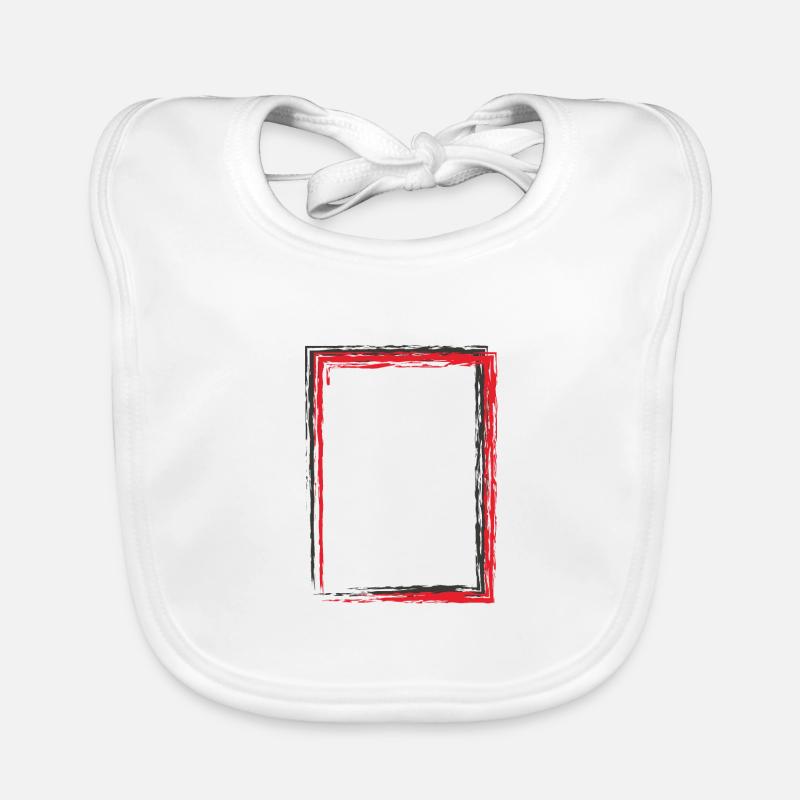 Frame square Organic Baby Bibs