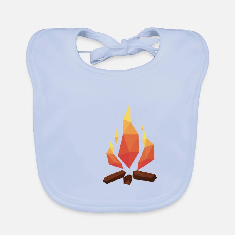 Polyart Polynomial Fineline Campfire Organic Baby Bibs