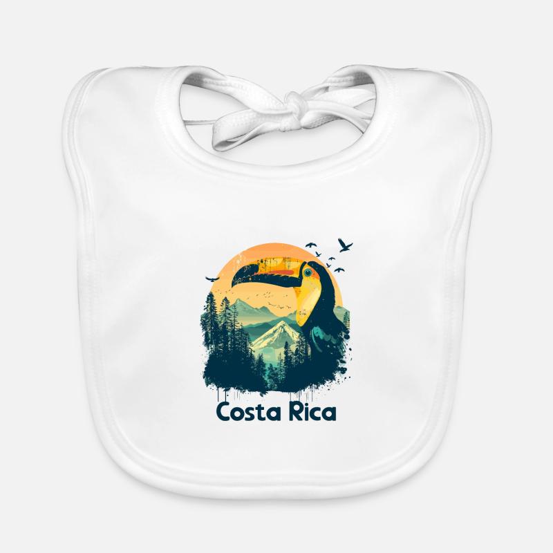 Tukan Costa Rica Tier Vogel Urlaub Baby Bio-Lätzchen